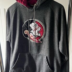 Florida State Seminole gray Hoodie. Youth Large. Colosseum.